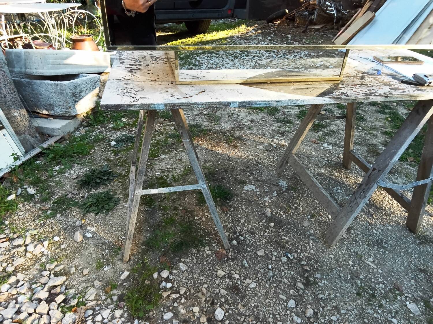 Mirrored coffee table