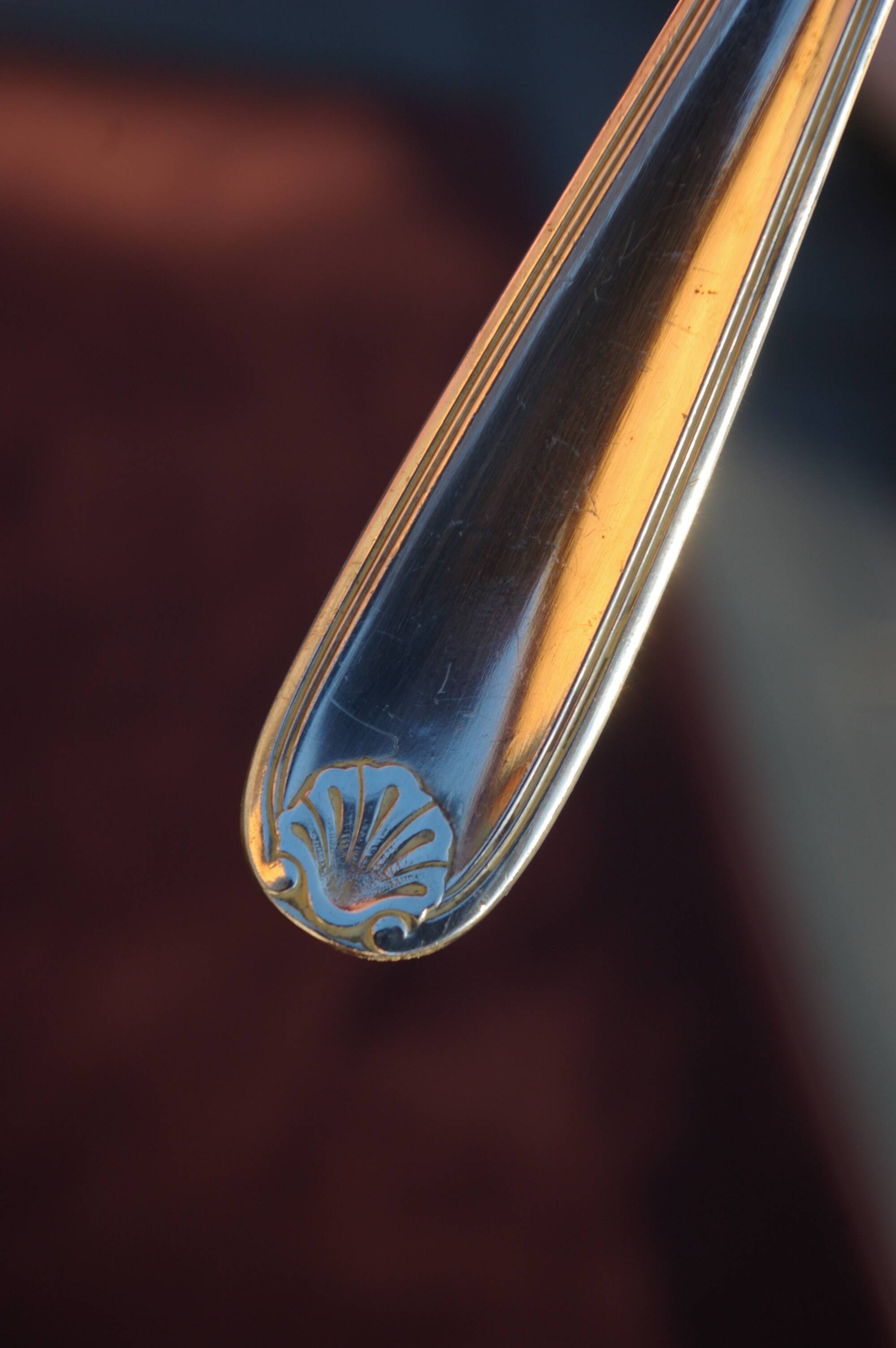 Christofle marot coquille - silver-plated asparagus server