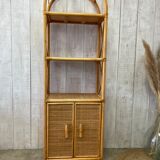 Vintage rattan floor