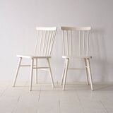 Scandinavian vintage white chairs