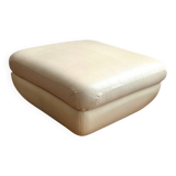 Pouf en cuir années 70/80