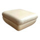 Leather pouf from the 70s/80s