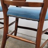 Pair of directorial style armchairs with sticks