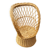 fauteuil rotin enfant