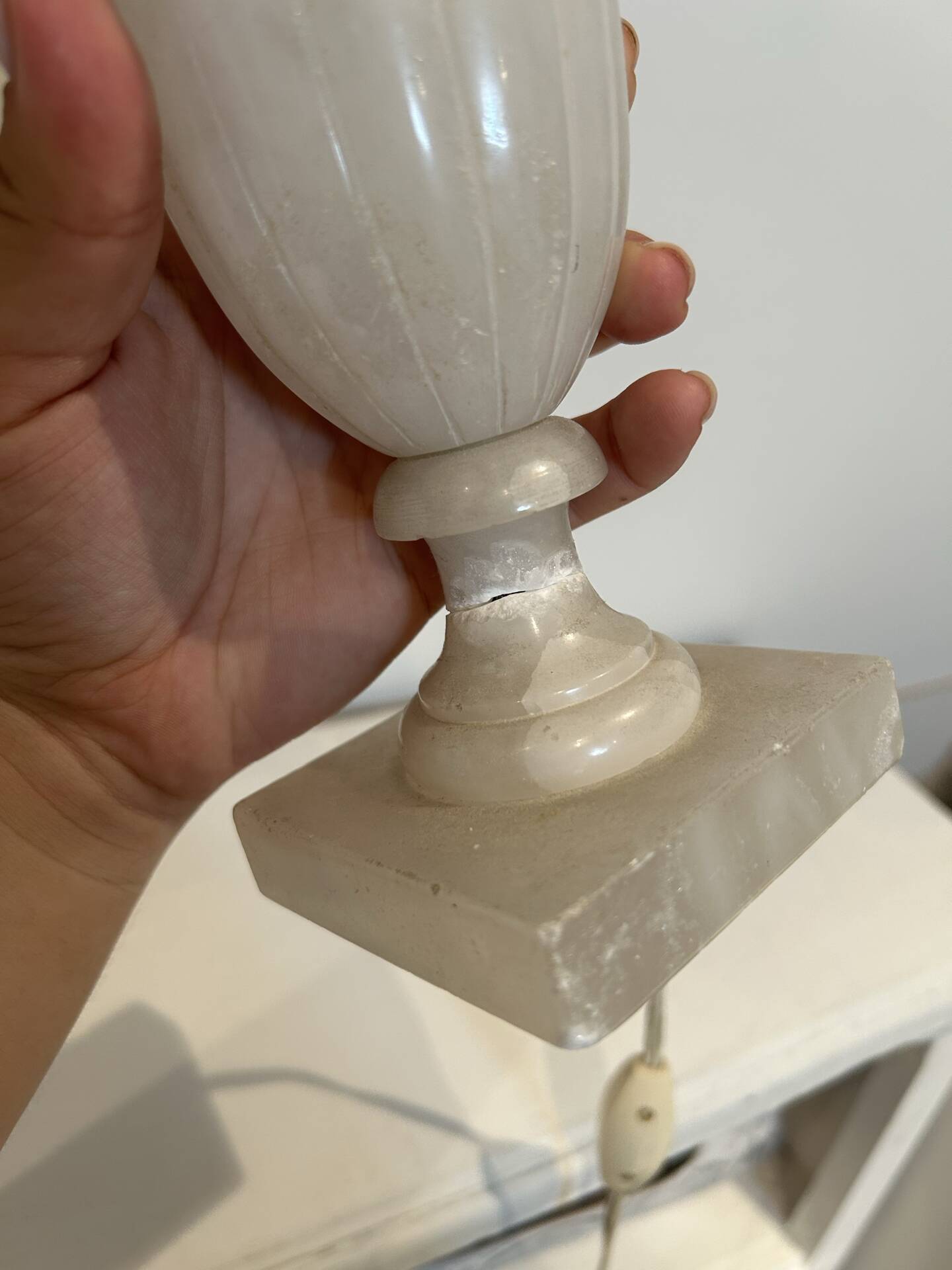 Alabaster table lamp