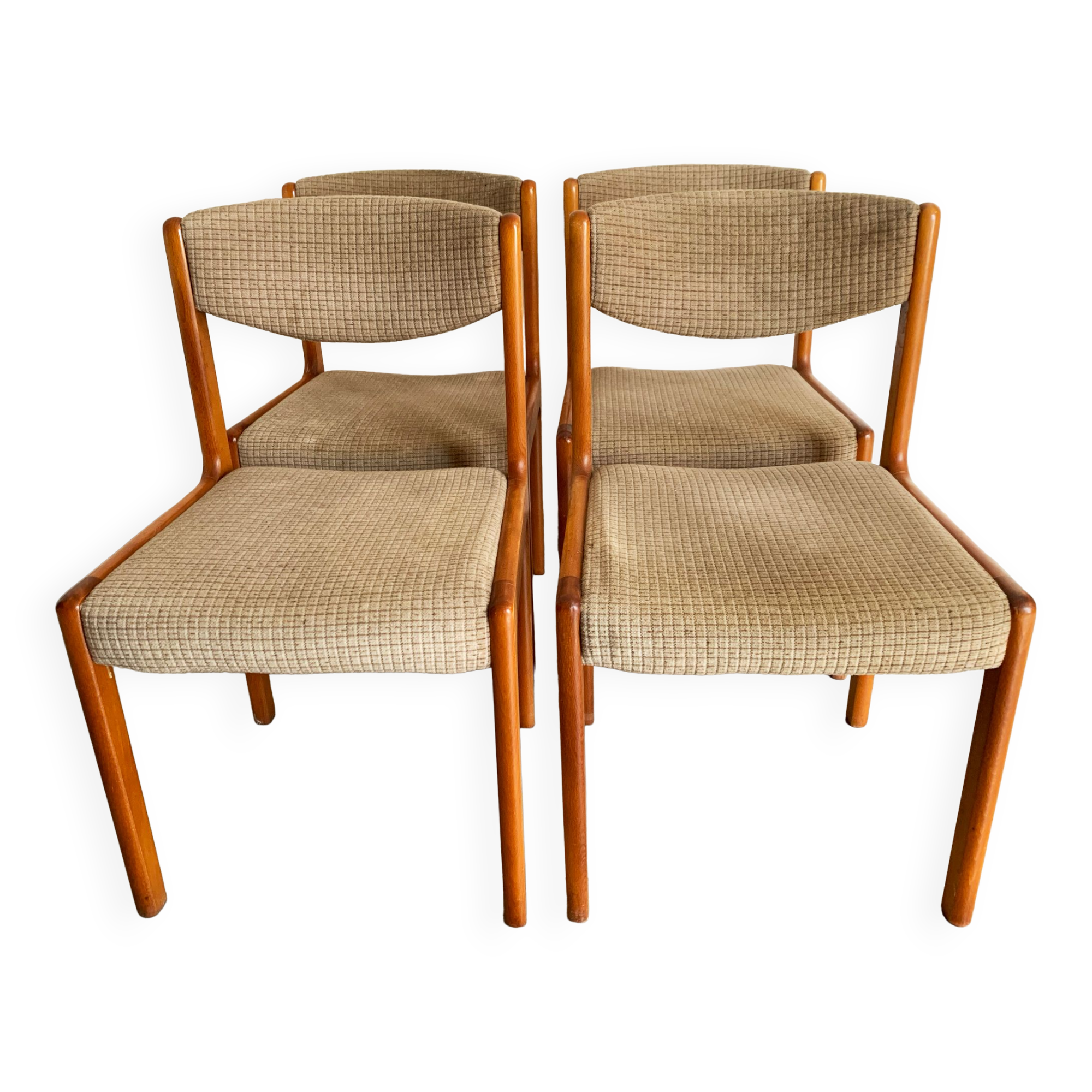 Set de 4 chaises vintage baumann des années 50