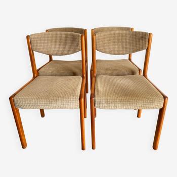 Set de 4 chaises vintage baumann des années 50