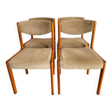 Set of 4 vintage baumann chairs from the 50s