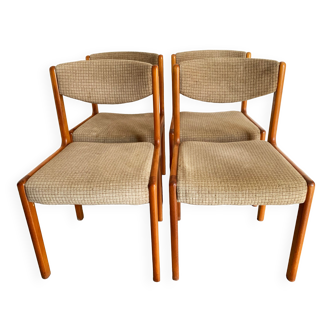 Set of 4 vintage baumann chairs from the 50s