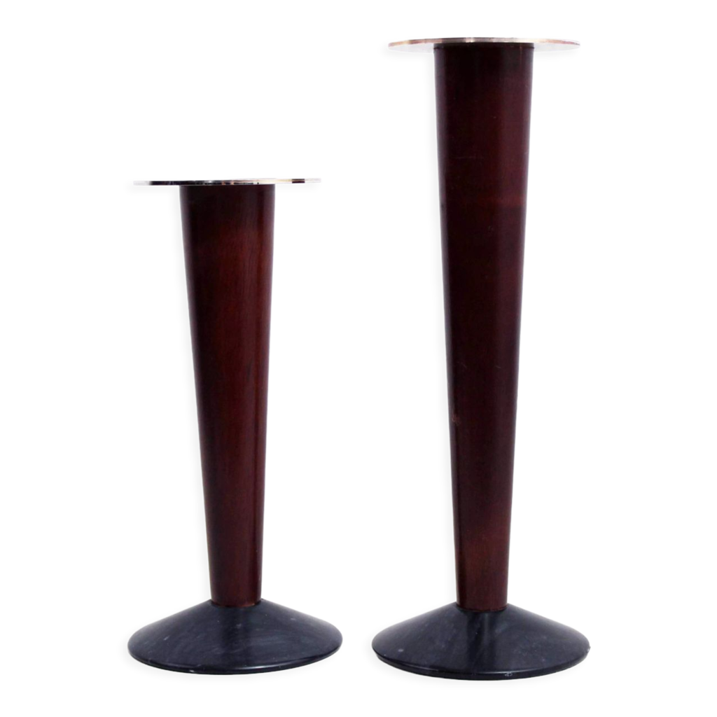 Bougeoir En Bois De Manguier – 25x25x25 Cm, Style Rustique & Vintage | Décoration Table, Mariage, Cheminée