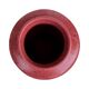 Burgundy ceramic vase MF Design, Germany 1980s.