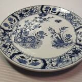 Ancienne Assiette à Gâteau / Dessert U & C Damas Blue Utschneider et Cie Sarreguemines
BEAU DÉCOR