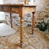 Table, desk with turned feet