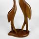 Sculpture of a couple of ibises in teak from the 60s