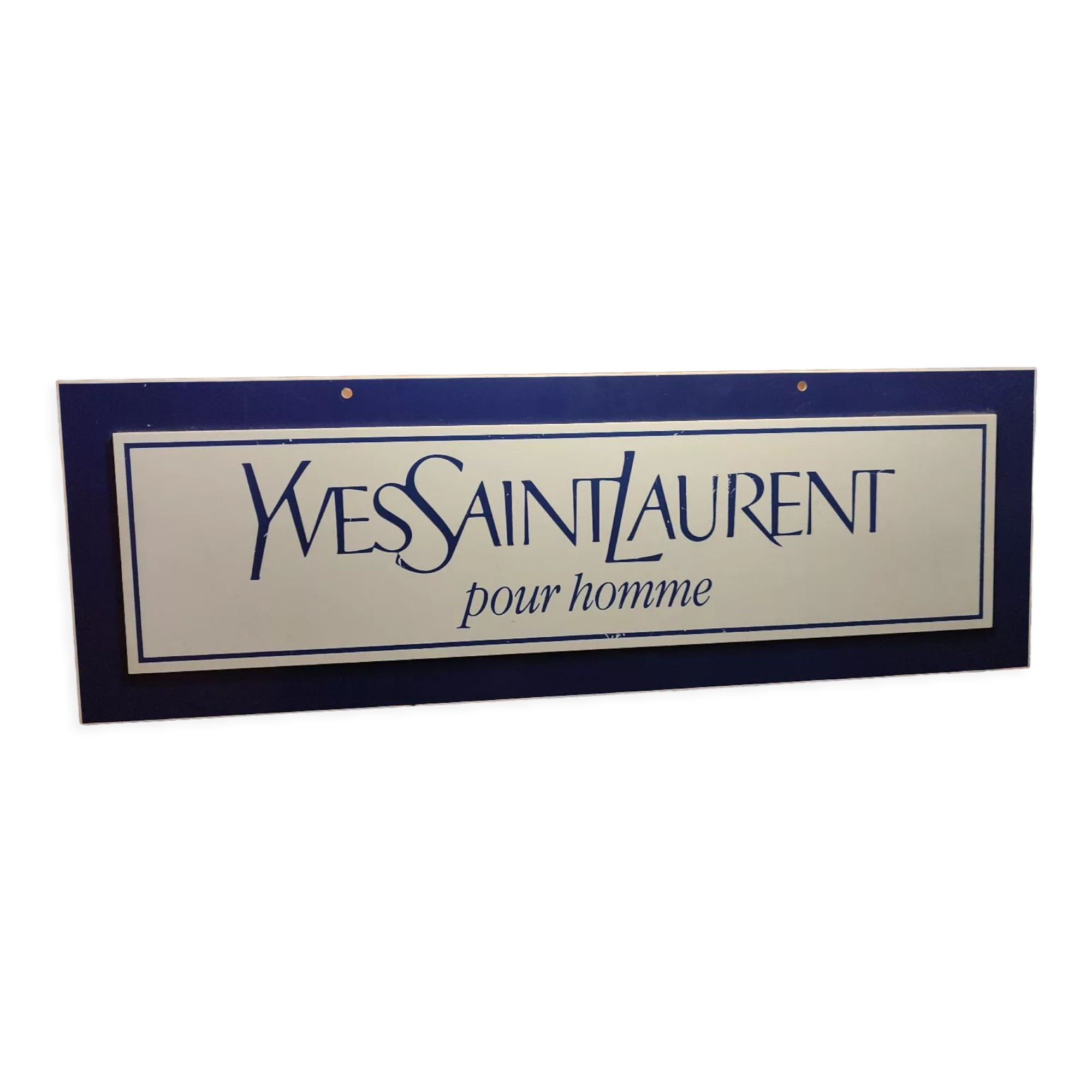 Vintage Yves Saint Laurent sign from the 80s