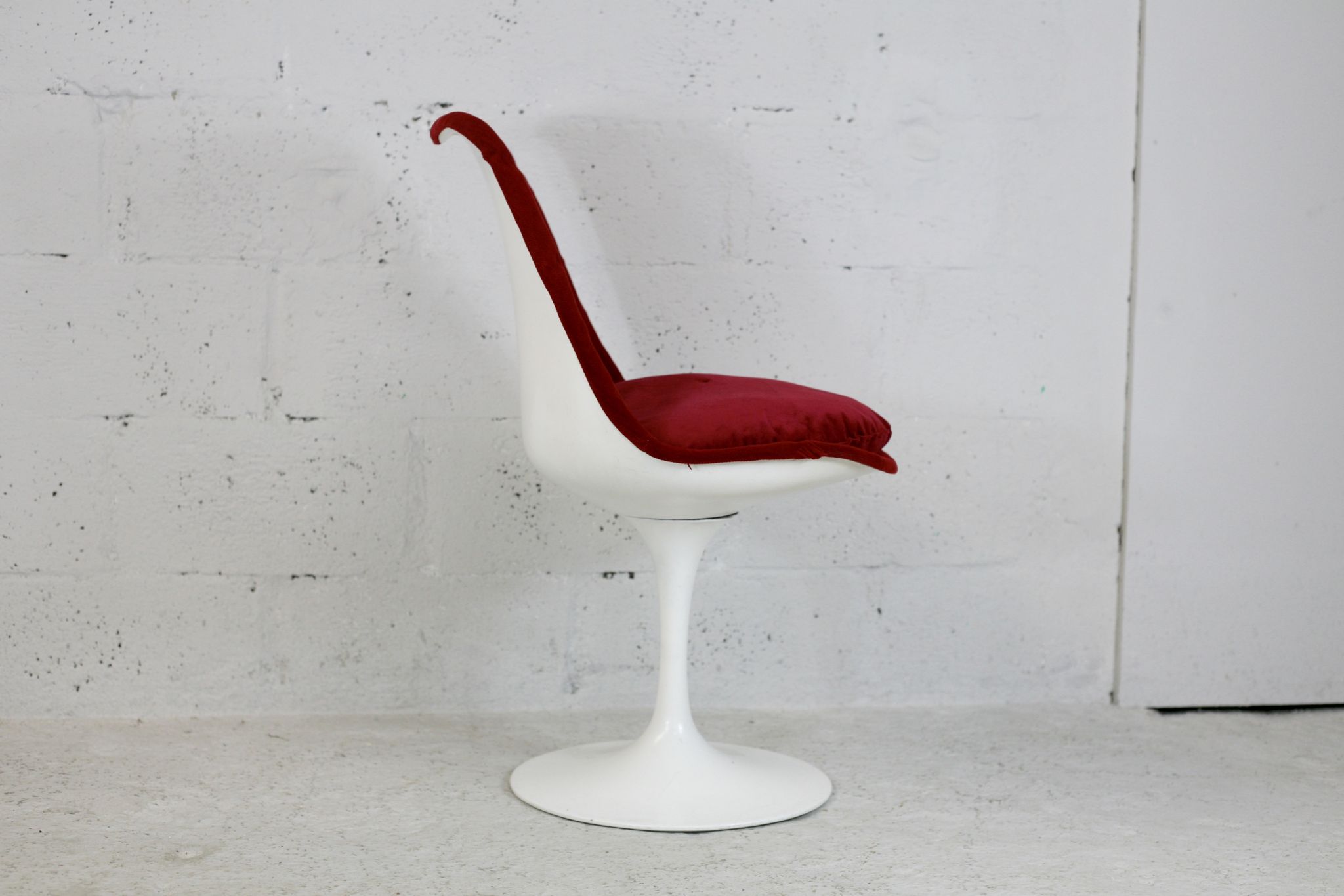 Chaise Tulip non-pivotante estampillée Knoll, USA, circa 1960