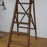 Davos solid oak library ladder