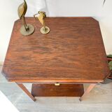 Side table vintage art deco style pedestal table