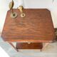 Side table vintage art deco style pedestal table