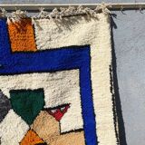 Handmade Colourful Moroccan Wool Rug – Authentic Berber Art & Vibrant Design