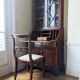 Scriban anglais et bibliotheque en acajou