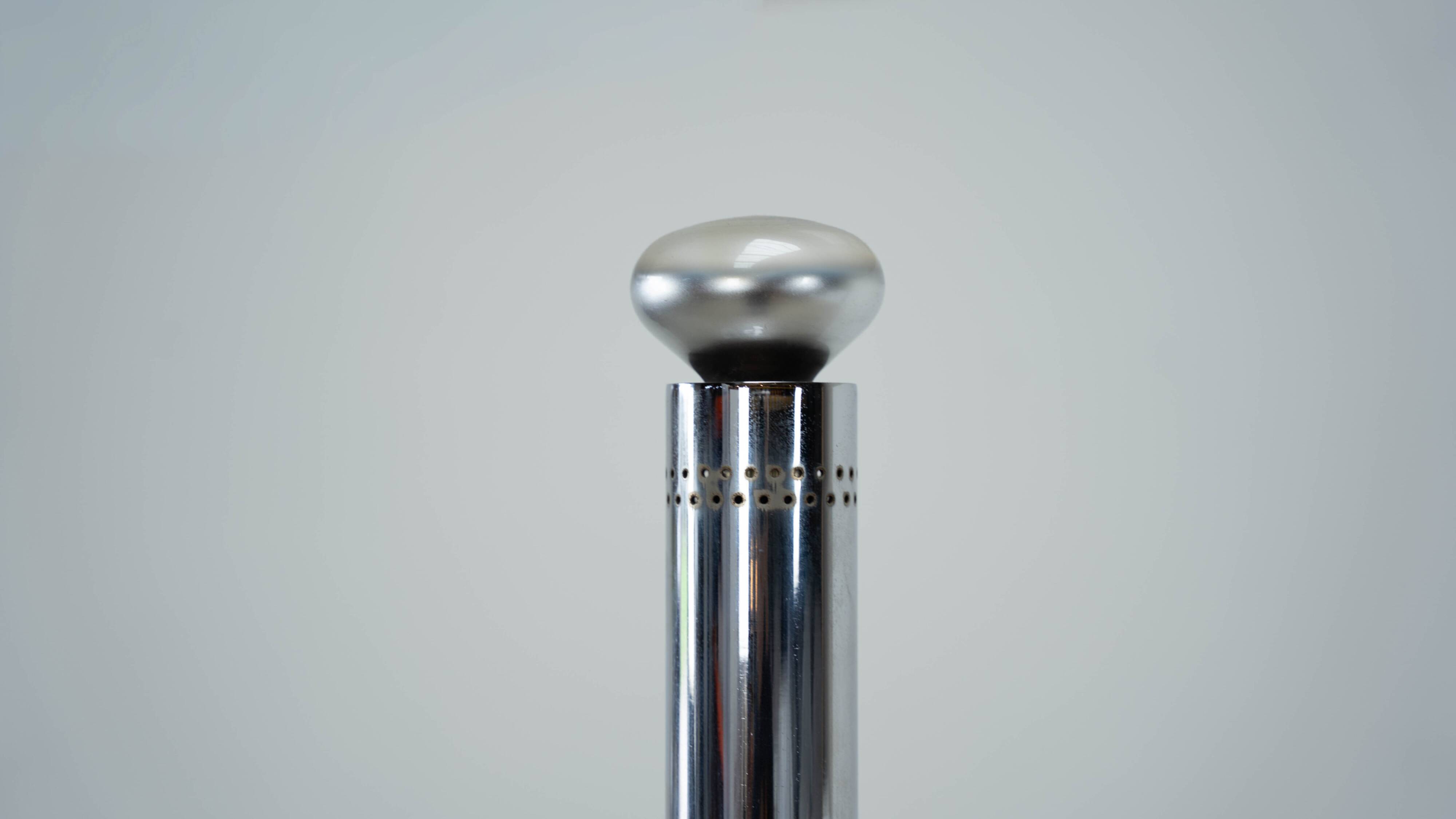 Italian chrome floor lamp