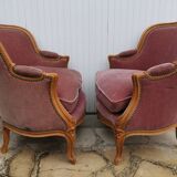 Paire de bergeres Louis XV