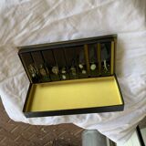 Set of 8 glass knife holders