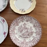 Mismatched antique plates