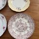 Mismatched antique plates