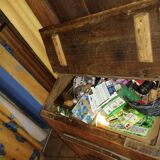 French Oratory prayer storage cabinet in walnut