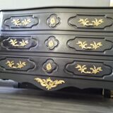 Louis XV style curved chest of drawers