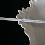 white Limoges porcelain crudité dish