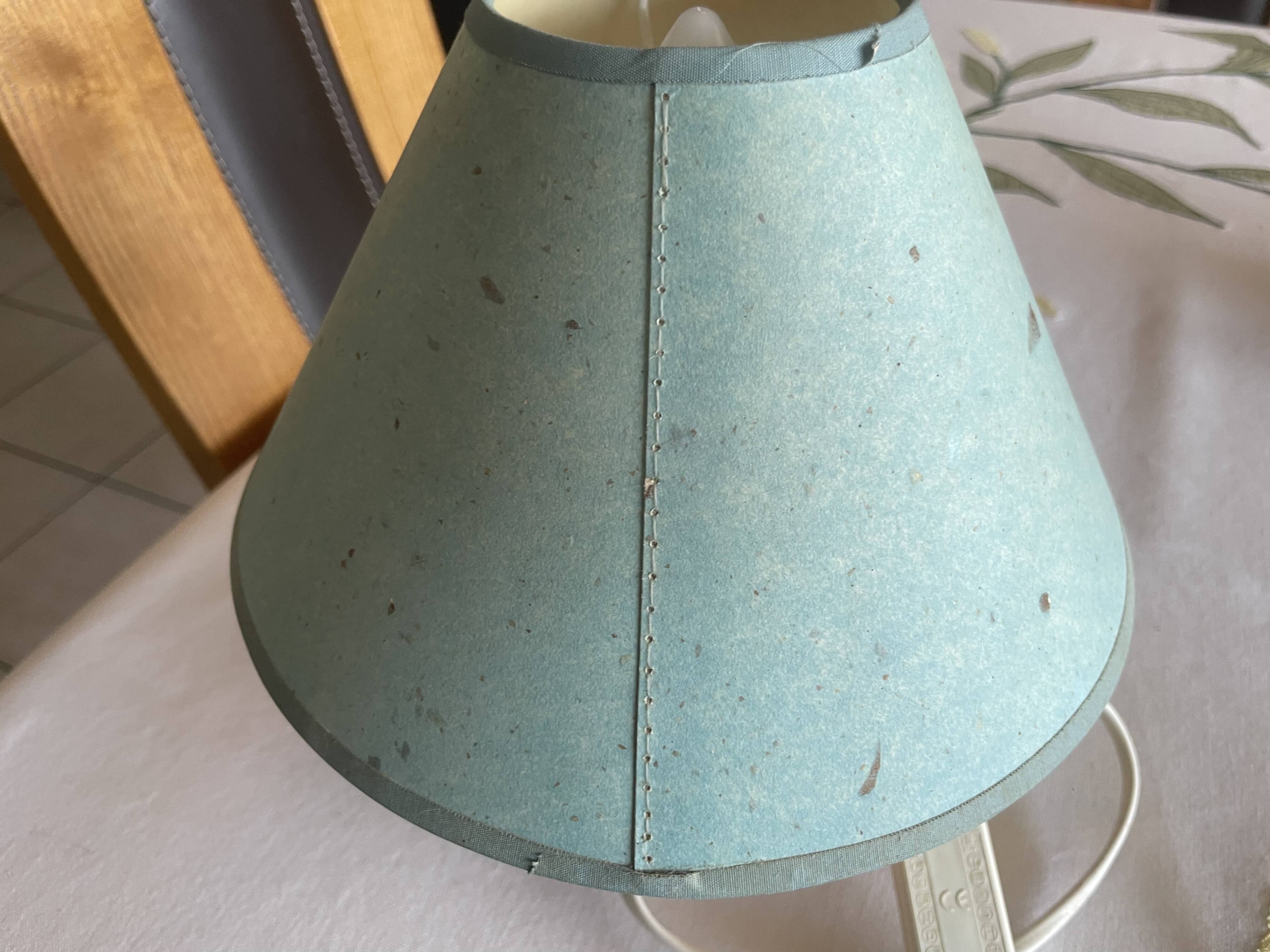 Lampe boule en bois années 70