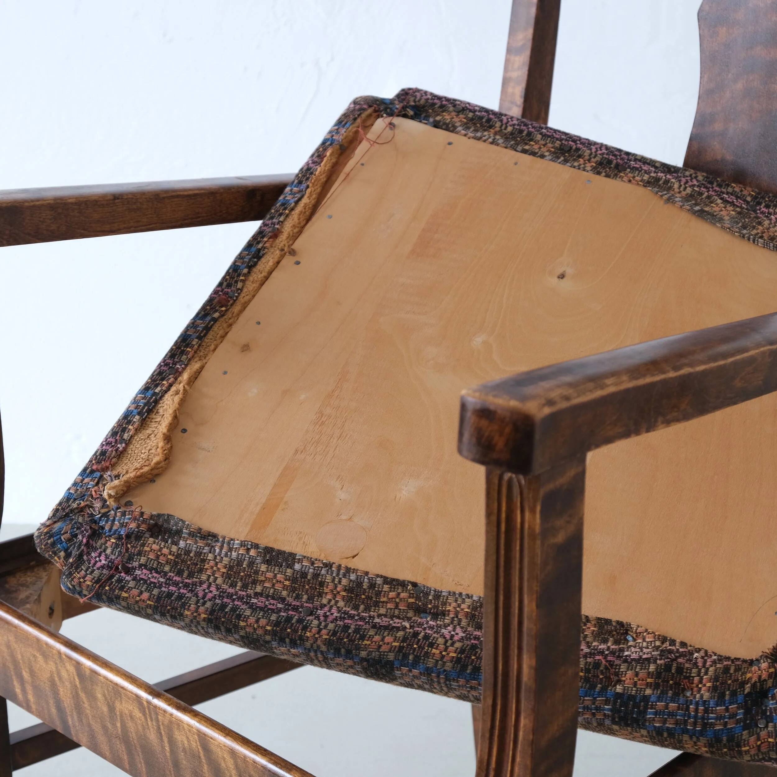Biedermeier satin birch armchairs | Sweden | set of 2