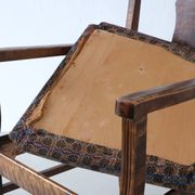 Biedermeier satin birch armchairs | Sweden | set of 2