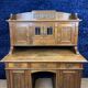 Art Nouveau period stepped desk in carved oak circa 1900