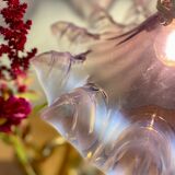 Vintage glass lampshade suspension