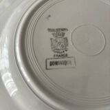 Set of 6 flat plates Sarreguemines & Digoin model Dominique