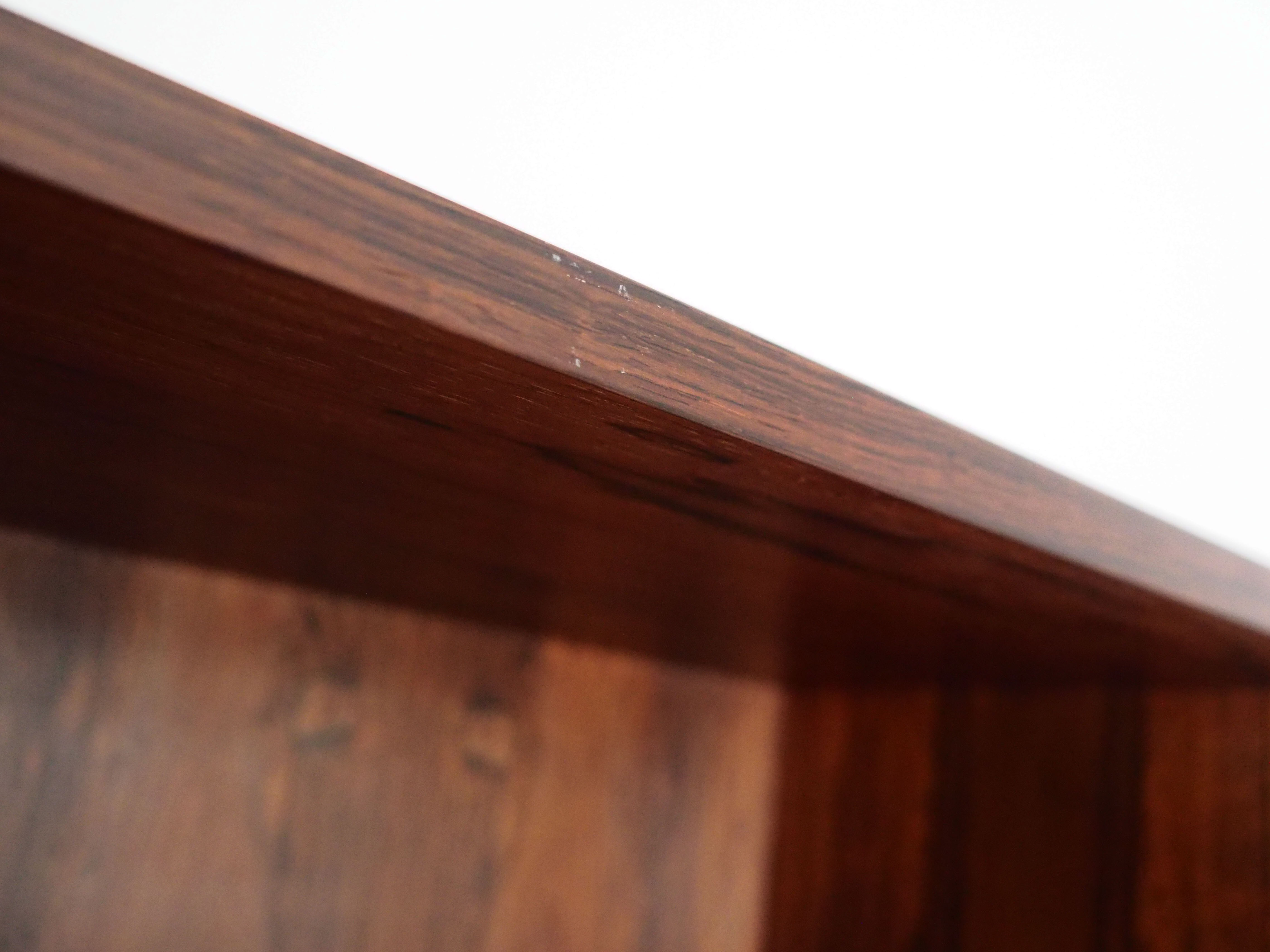 Rosewood bookcase, Danish design, 1960s, manufactured by Omann Jun