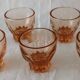 Lot glasses with saucer 50s