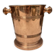 Vintage champagne bucket in genuine copper and stainless steel.