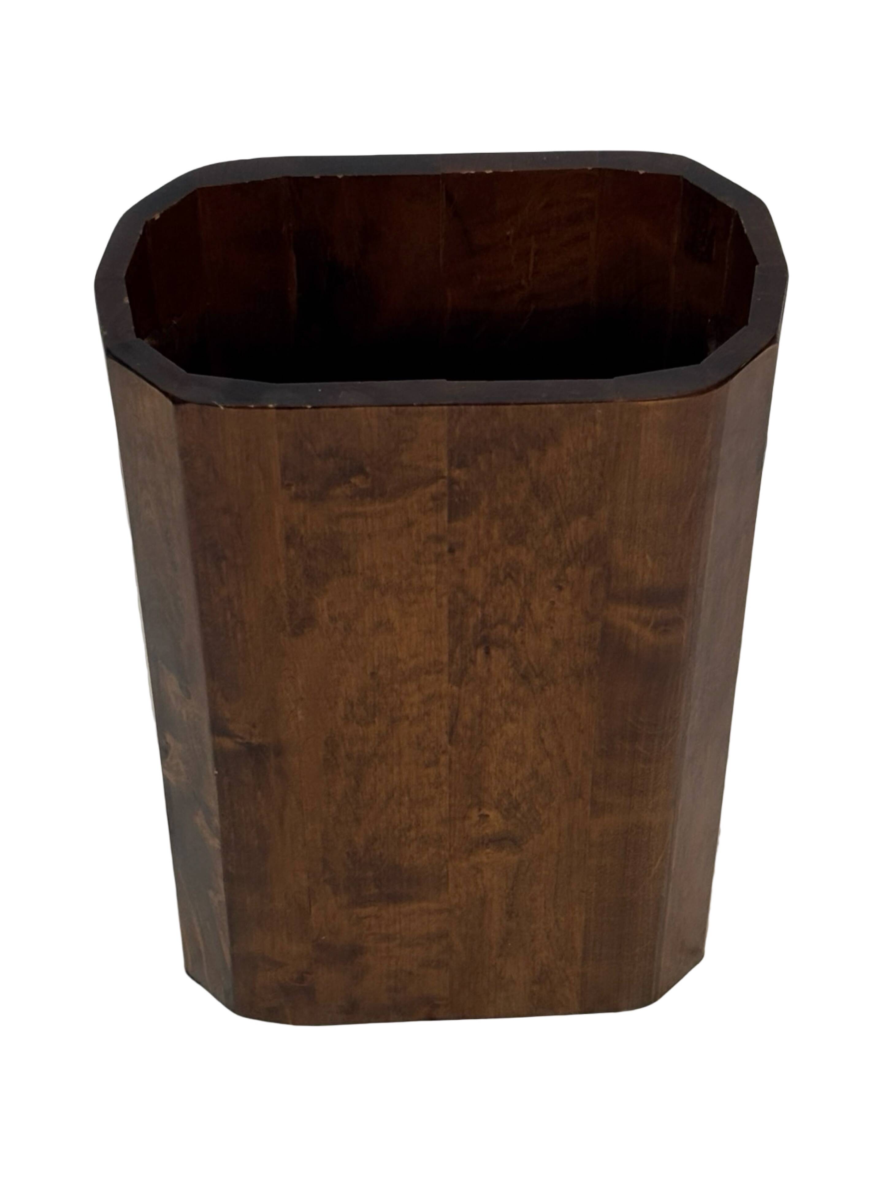 Porte-parapluies vintage en bois, design minimaliste des années 1960