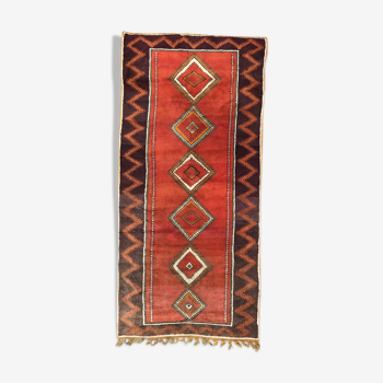 Tapis ancien Maroc tribal 156x330 cm