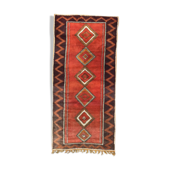 Tapis ancien Maroc tribal 156x330 cm