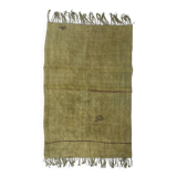 5x7 Shades Of Green Vintage Kilim Rug, 143x220Cm