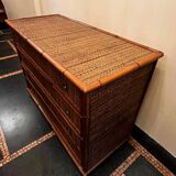 Commode à tiroirs bambou Dal Vera