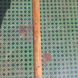 Vintage green metal trunk