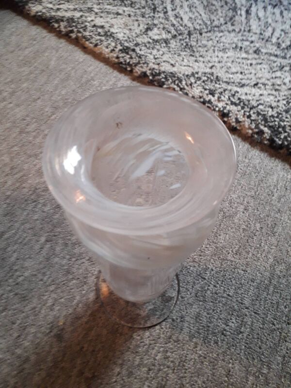 Vase vintage très original en verre de Clichy