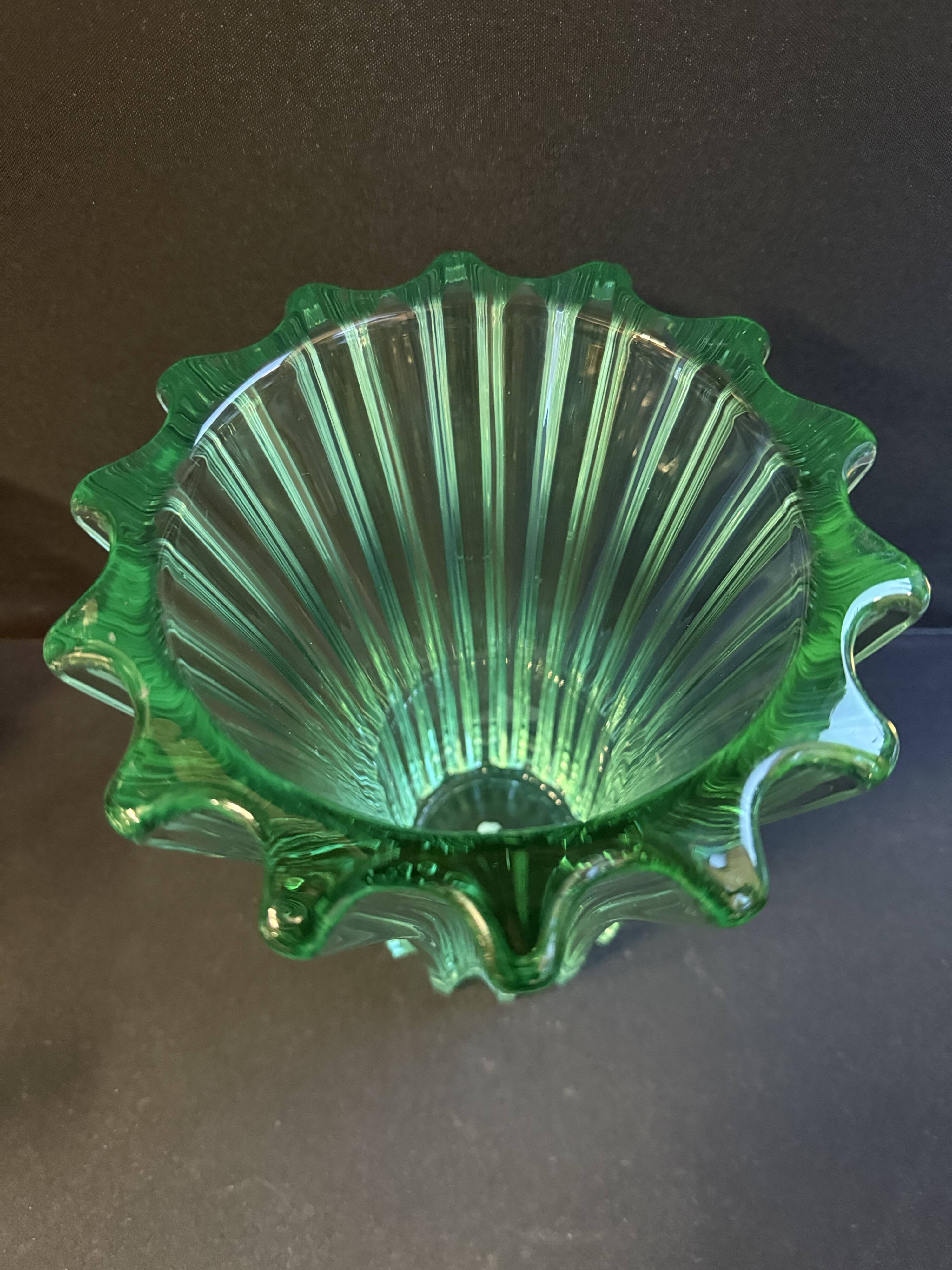 Large green Art Deco vase – Pierre d'Avesn